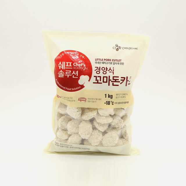 쉐프솔루션 경양식 꼬마 돈카츠 냉동 1kg
