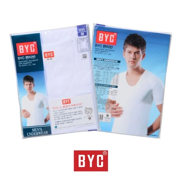 (BYC) 면 무지 남성 반팔 런닝