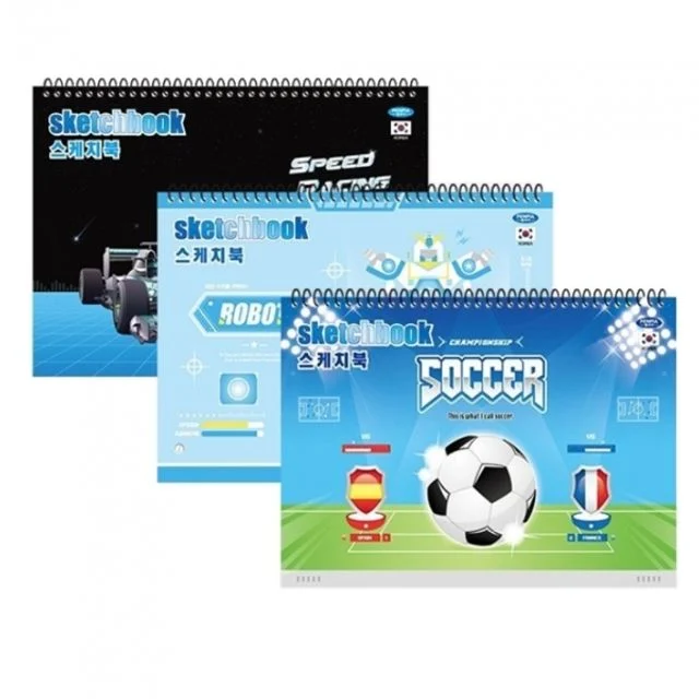 초등남자 스케치북 345x250mm 33매 50권 색상랜덤