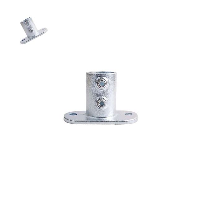 다용도 파이프클램프 32A-42.4mm 실버 파이프부속 스텐파이프 각파이프연결 각관브라켓