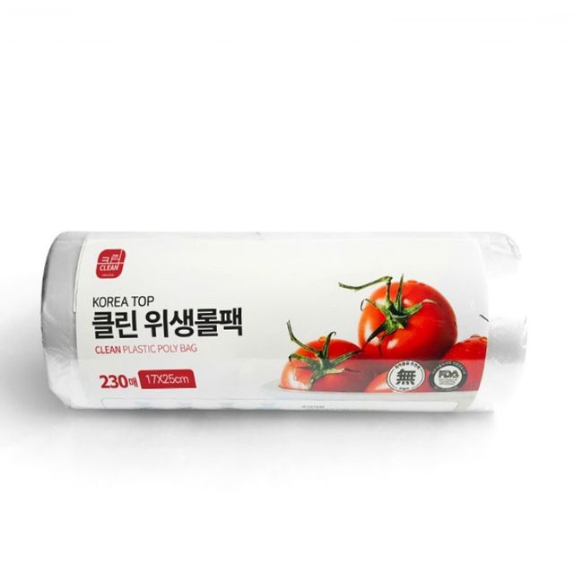 클린 위생롤팩 230매 17cmx25cm