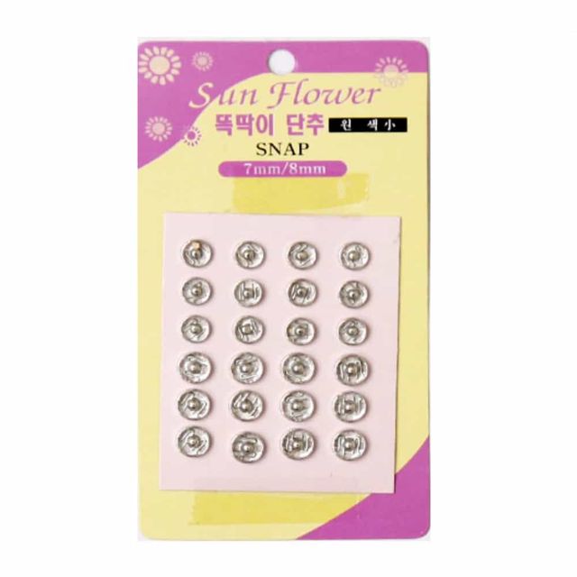 똑딱이 단추 원색 소 미싱부자재 의류부자재 원터치단추