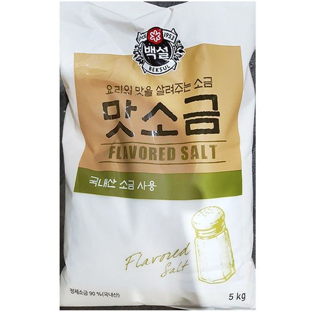 맛소금 백설 5kg 주방용 식당 식당용 업소