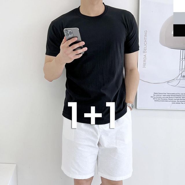 휴가 반팔티셔츠 30대 남편 40대 여름 남성의류 면티
