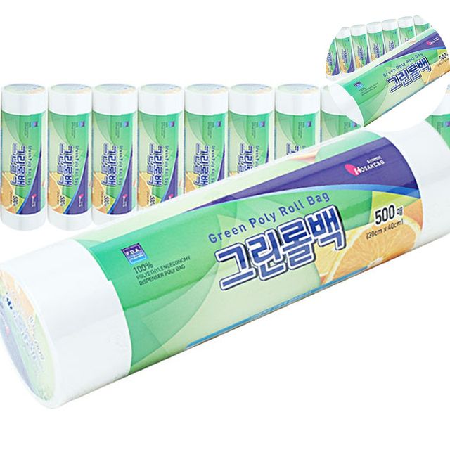 위생팩 비닐봉투 롤백 30 x 40 x 500매 10개