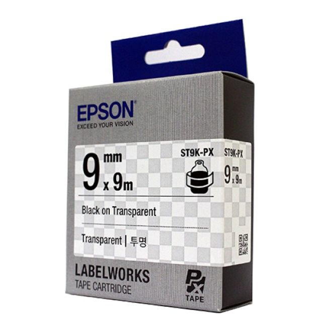 EPSON 라벨프린터리본 ST9K 투명 흑문자 호환 소모품