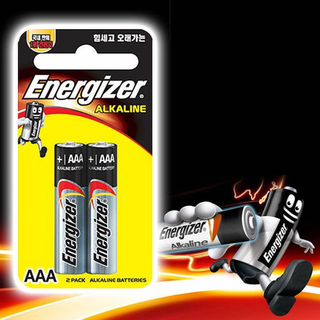 ( 에너자이저 알카라인 AAA건전지 2P LR3 밧데리 ) 소형건전지 에너자이져 배터리 LR03 에너쟈이저