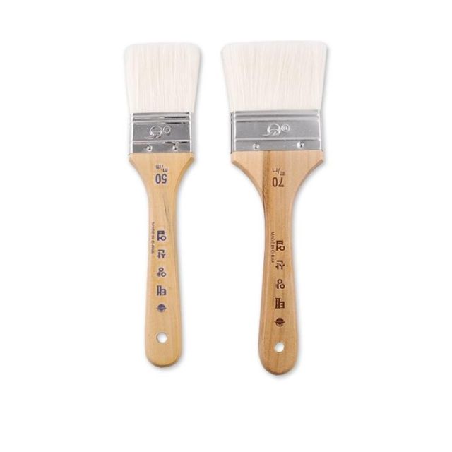 붓 유성 백색 일자 70mm