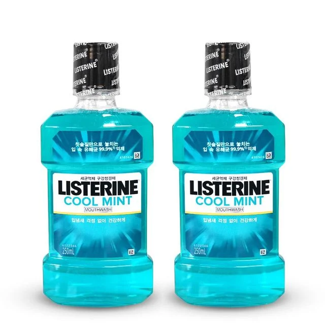 리스테린 쿨민트 가글 250ml 2개, 입냄새 제거 구강청정제