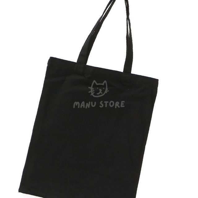 캔버스백 빅숄더백 무지 에코백 2p세트 34.5x42cm 블랙