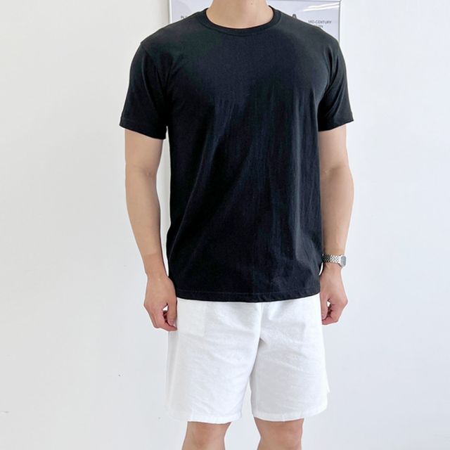 DGI1823 남성빅사이즈라운드반팔면티셔츠