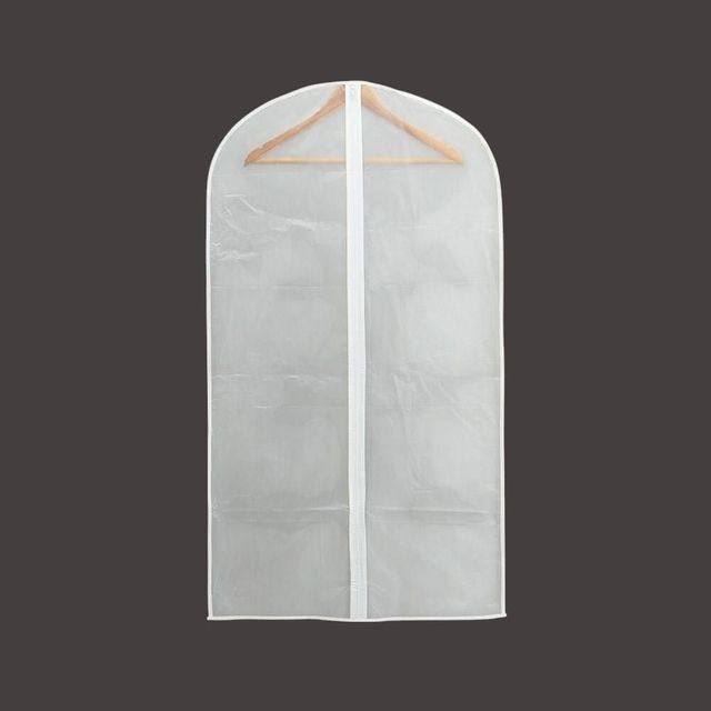 반투명 지퍼식 옷커버 (5p 화이트 60x100cm)