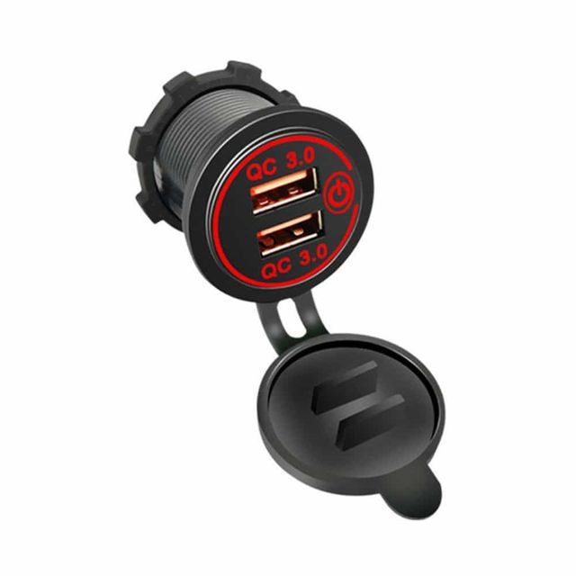 USB 2포트 캠핑카 소켓 차량usb포트 듀얼포트충전기