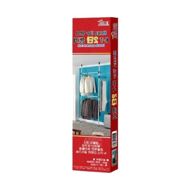 2단 폴 행거 25mm 옷방행거 간이행거 폴행거