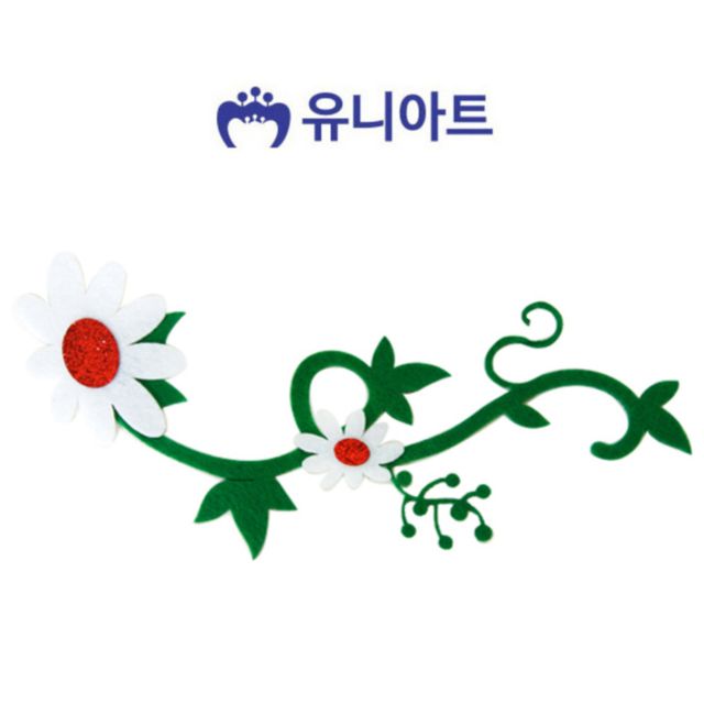 꽃넝쿨 펠트 소 어린이집게시판 학급게시판