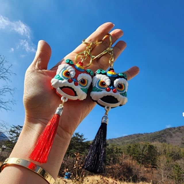 사자 키홀더 액운 잡귀 풍수 소품 키링