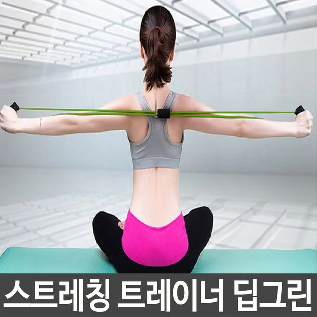 스트레칭 트레이너 어깨 다리 요가 밴드 체형 관리