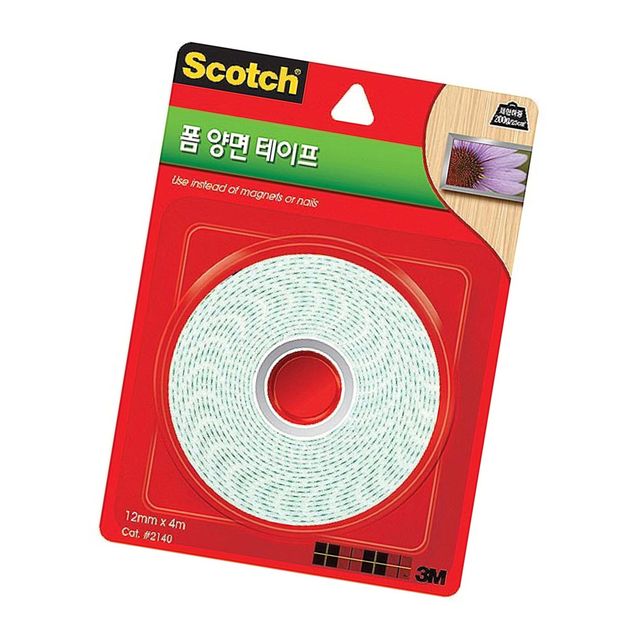 3M 폼양면테이프 12mmx4m 1p 접착 문구 사무용 공업