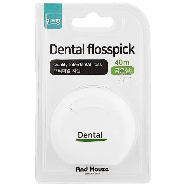 우일 덴탈 프리미엄 치실 민트향(선택) 40m 구취예방