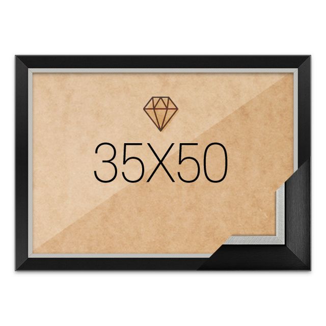 보석십자수액자 35x50 고급형 모던블랙