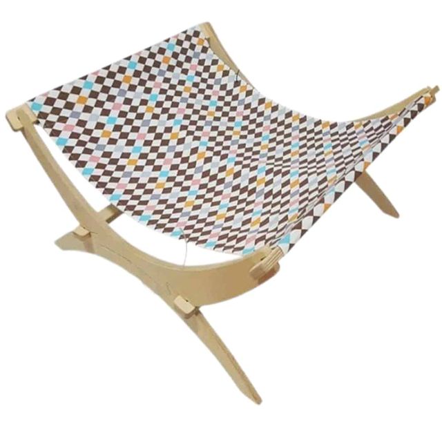 스카이 캣해먹 블루패턴 반려동물소파 강아지침대 펫침대