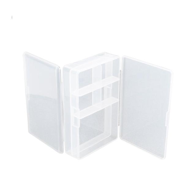 다용도 PVC 수납함 양면 열림 100x70x30 mm 분할 정