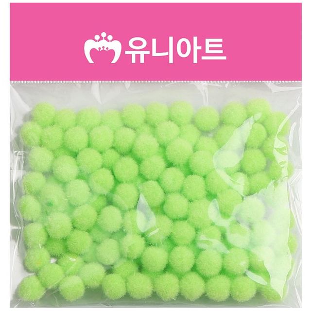 퐁퐁 10mm 연두색 구슬 - 초소형 미술놀이 재료