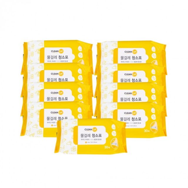 물걸레청소포 30매 대형 30X20cm 밀대 패드