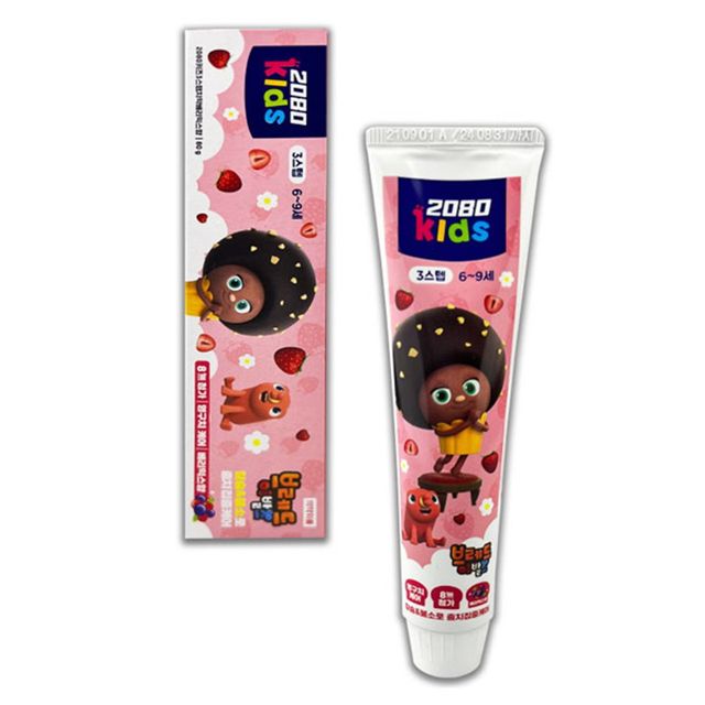 IS-SA 2080 키즈 3스텝 치약 베리믹스향 80g