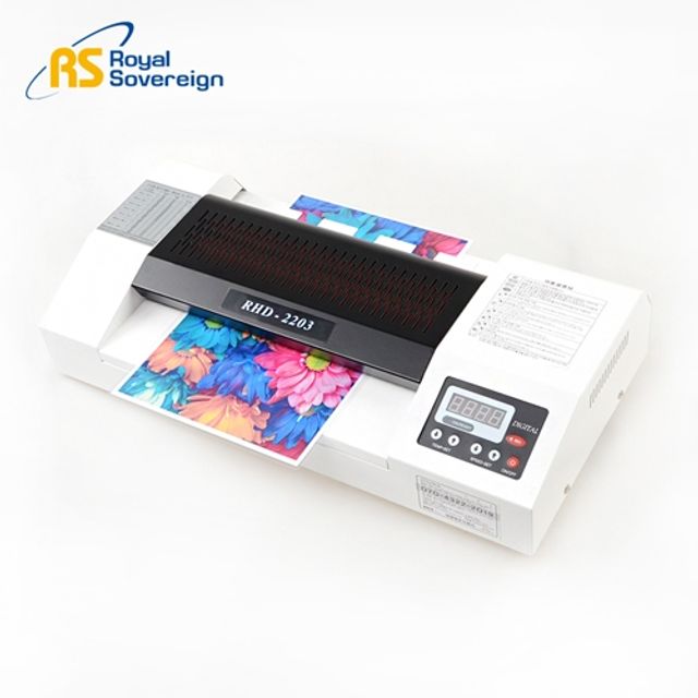 혜명몰 로얄소브린)라미네이터(RHD-2203) A4코팅기 가정용코팅기 라미네이팅기 펠로우즈코팅기 사무실코팅