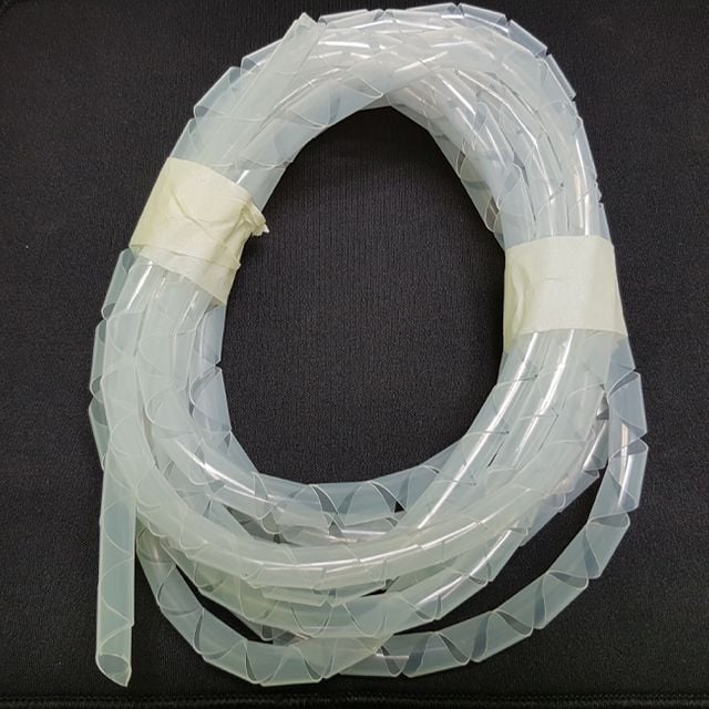 헤리칼 밴드 투명색 3호(10mm) 5M 케이블 전선정리