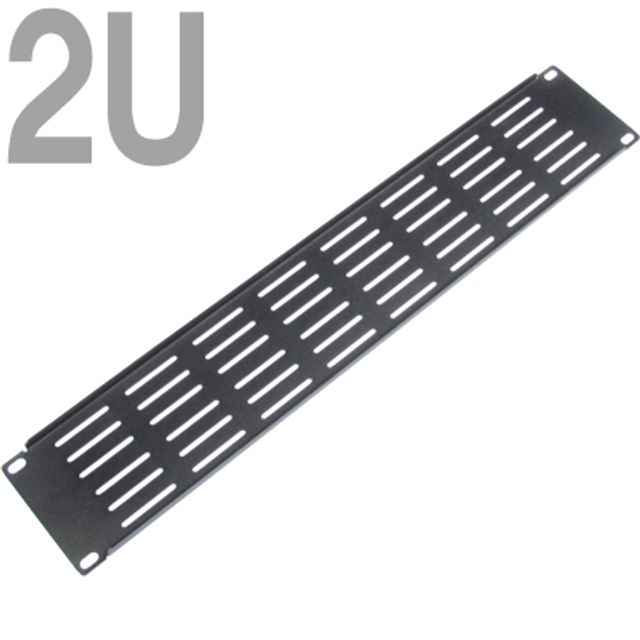 강원전자 넷메이트 허브랙 통풍식 블랭크 판넬(2U/블랙) CYPV-2U(Black)