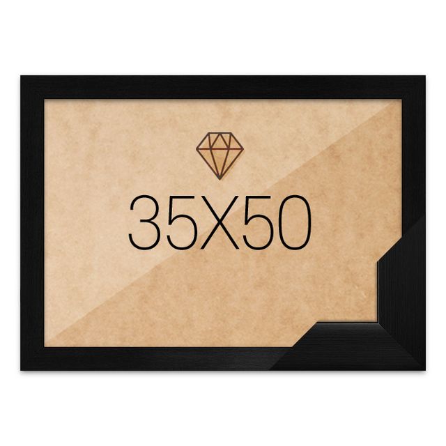 보석십자수액자 35x50 고급형 우드 블랙