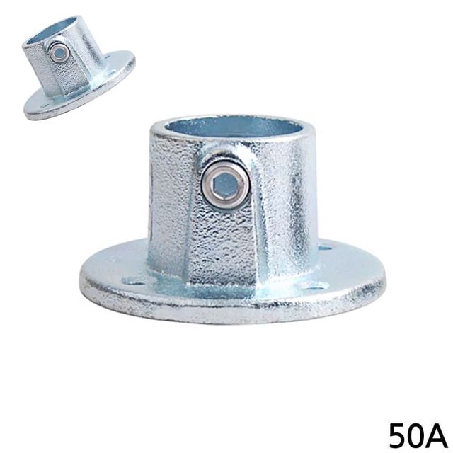 다용도 파이프클램프 50A 60.3mm 실버 파이프클립 파이프연결브라켓 파이프연결부품 파이프연결소켓