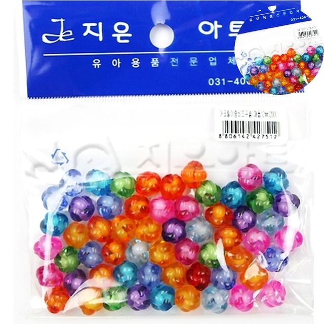 비즈쇼핑몰 악세사리부자재 아크릴비즈 매듭 12mm