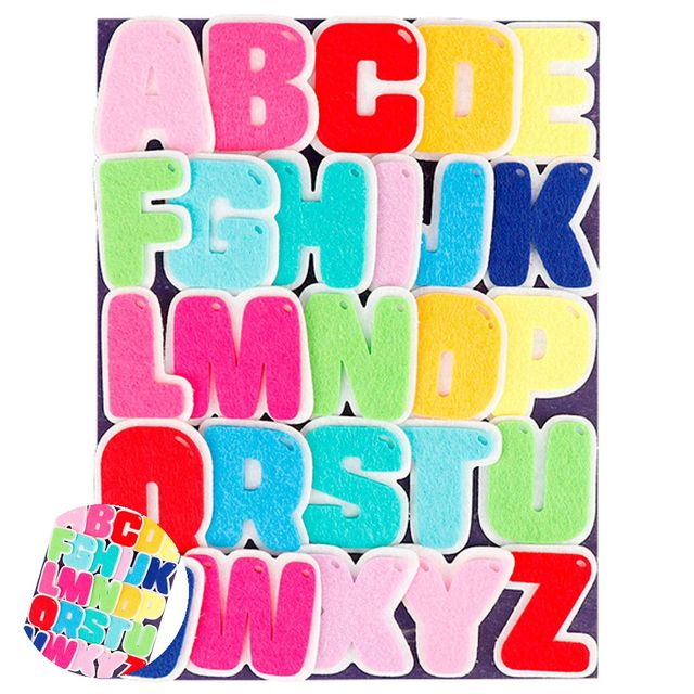 원단부자재 비즈부자재 어린이집환경판 펠트 알파벳공부 대문자 유치원환경판 구성용품