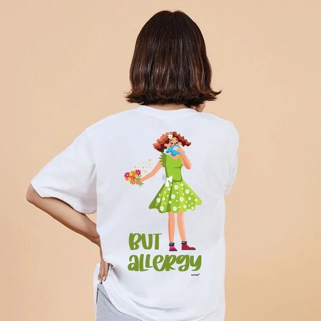키밍 꽃 알레르기 박스티 시밀러룩 맨투맨 후드티