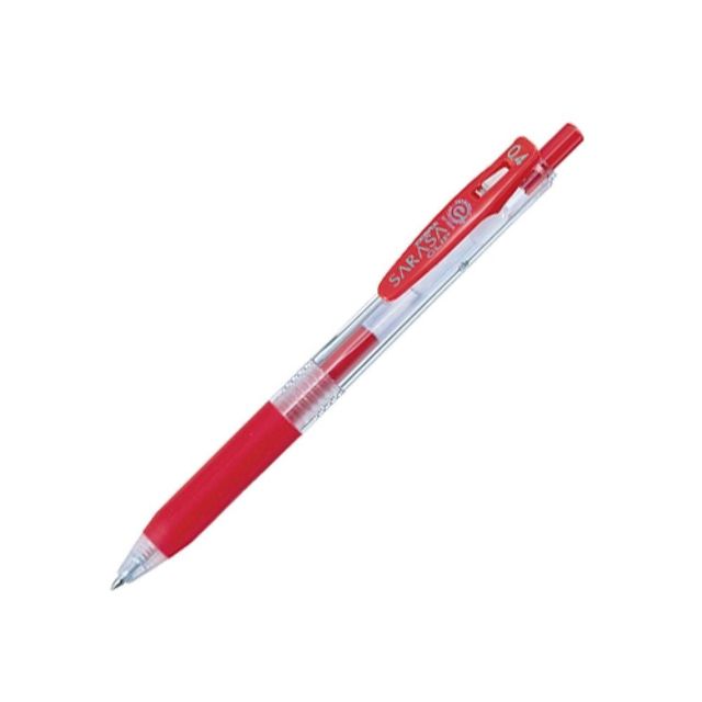 TBZ 제브라 사라사클립펜 0.4mm 적 다스 10개입