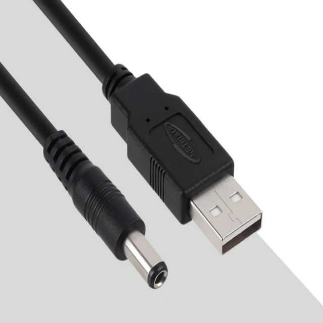 USB 전원 케이블 1.5m USB전원선 DC잭케이블 USB충전선 DC파워케이블 USB충전케이블