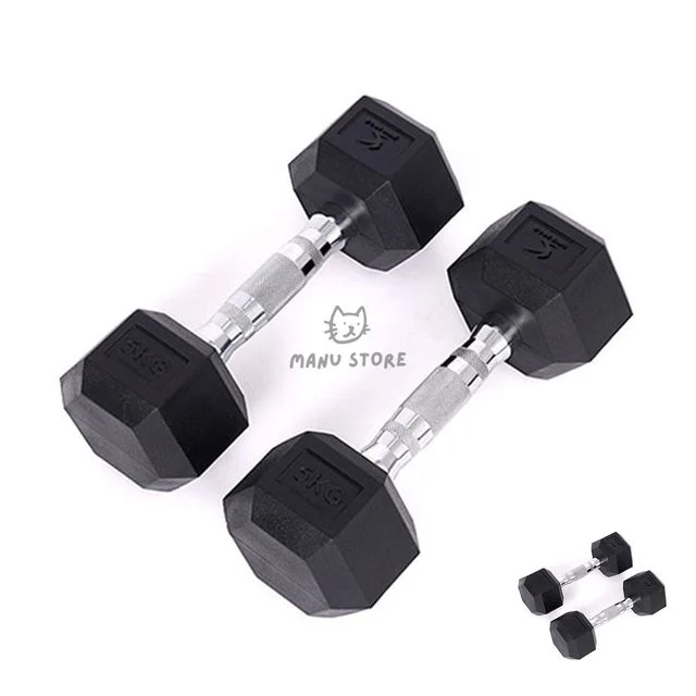 미용아령 헬스아령 육각덤벨 아령 5kg 2개 세트