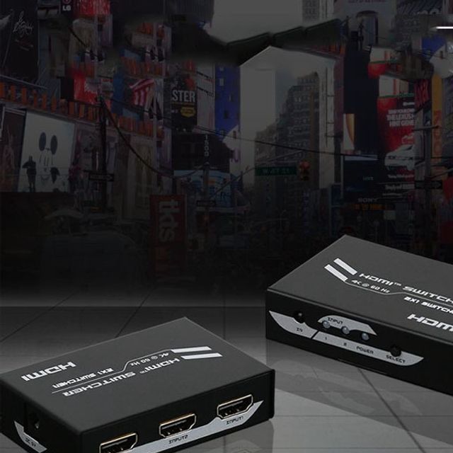 HDMI 2.0 2대1 선택기 영상선택기 4K 60HZ 리모콘