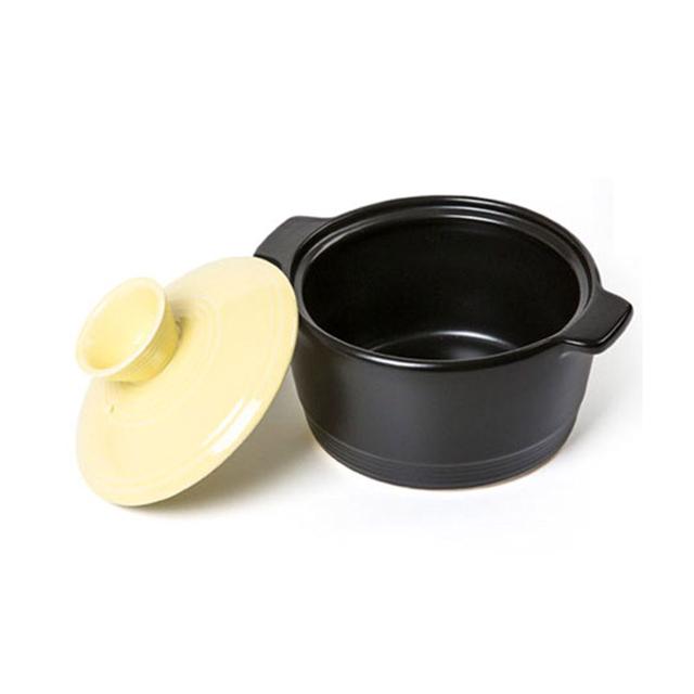 오븐락 4칼라 뚝배기(찜기) 옐로우 내열도자기 뚝배기