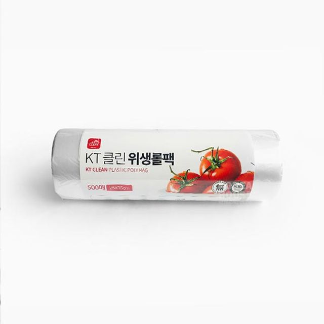 KT클린 위생롤팩 소형 500매 25x35cm 주방 위생용품