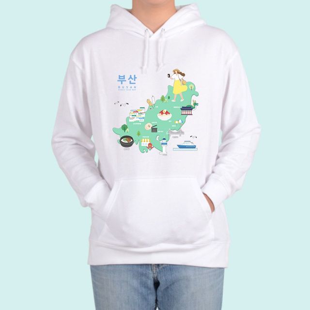 헤비후드티 전색상 국내여행 지역명소 부산 핫플 그림
