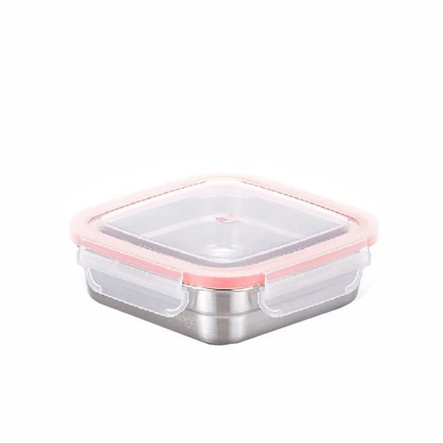 사각 스텐밀폐용기 800ml, 스테인리스 보관용기