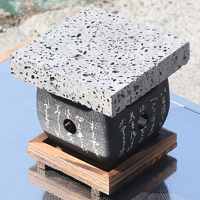 석판 미니그릴 가정용불판 고기돌판 B세트 15cmX15 cm