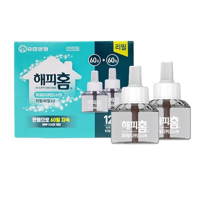 해피홈 모기약 훈증기 리필 대용량, 모기퇴치 리퀴드