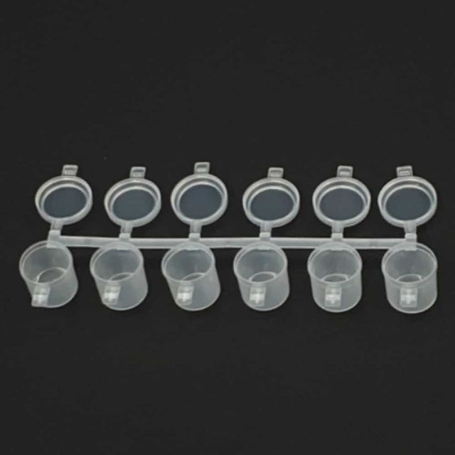 미니 6구 물감 소분통 10ml 물감소분용기 PP용기 플라
