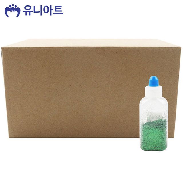 메탈 반짝이 가루 초록 20개입 미술놀이 재료
