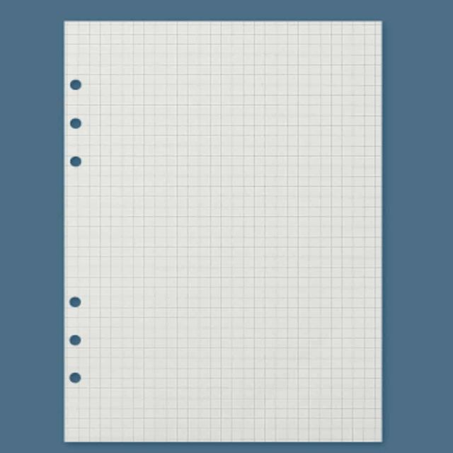 모눈 다이어리 속지 180매 (A5) 다이어리속지6공 셀프다이어리